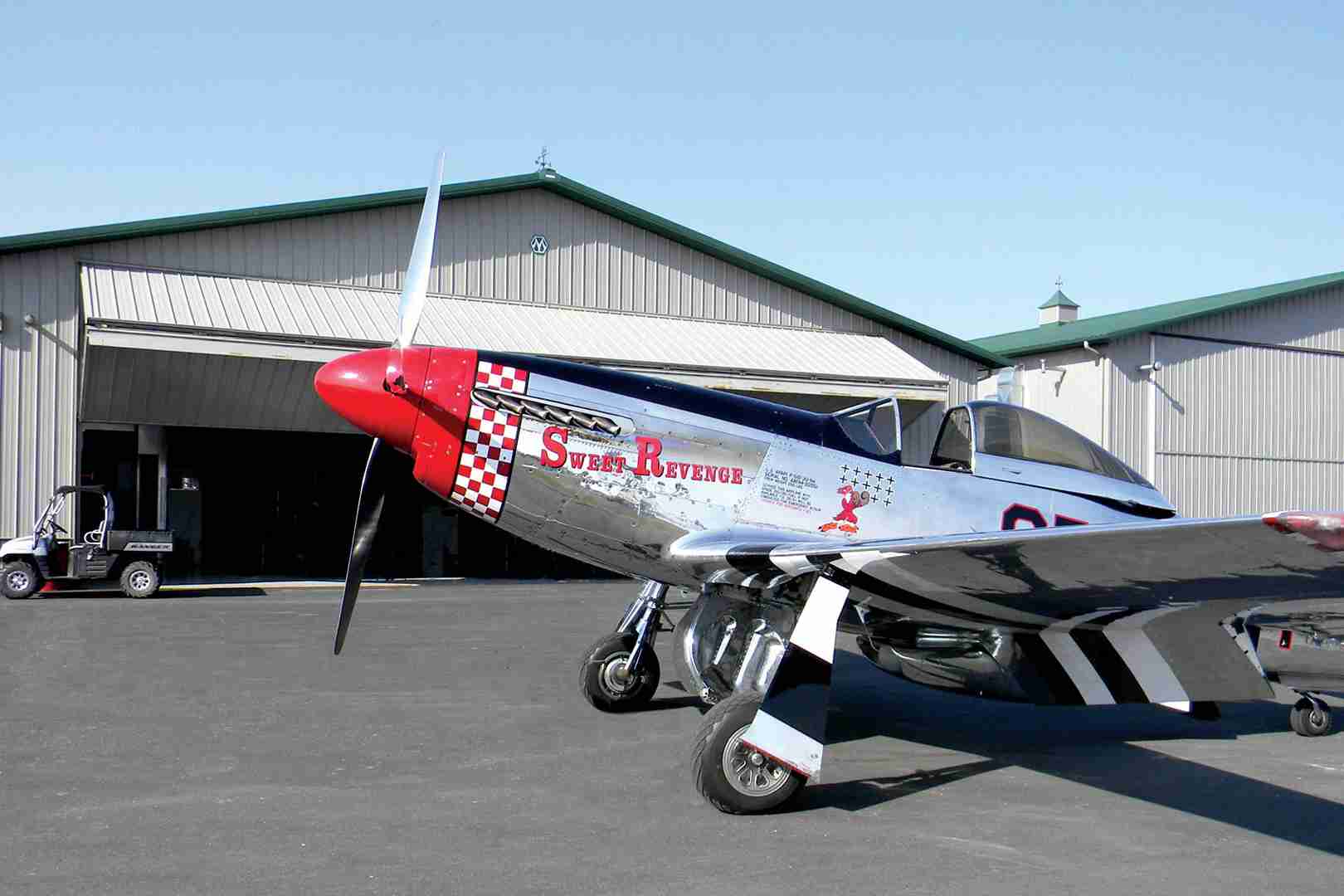 propeller plane in front of bifold door