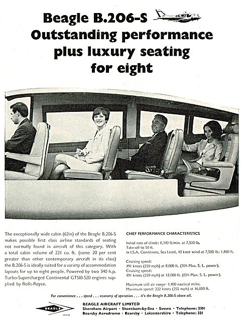 Original Beagle B206-S ad from magazine